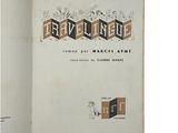 an open book with a picture of a building on it
