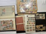 many different types of stamps on a table