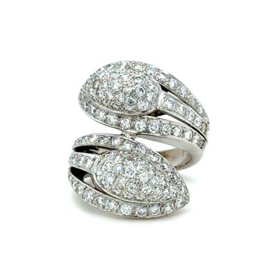 an image of a white gold and diamond ring