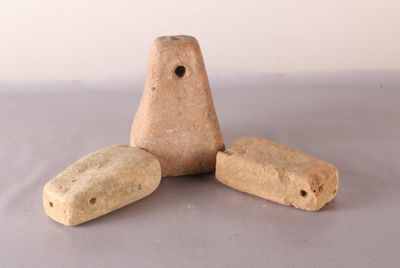 [ DIVERS ] Lots de trois poids de métier à tisser en terre c…