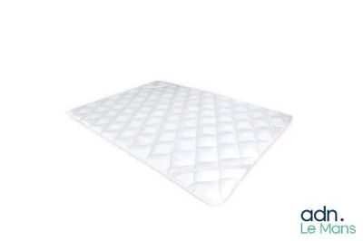 gros plan d'un matelas sur fond blanc