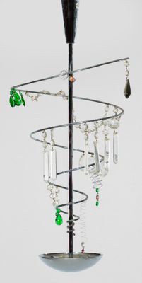 Lampe de chevet moderne d'Artemide 2-flg ; Métal, verchromt …