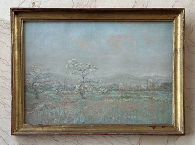José MINGRET (1880-1969) Printemps en Bresse