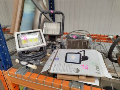 a lot of electronics that are sitting on a shelf