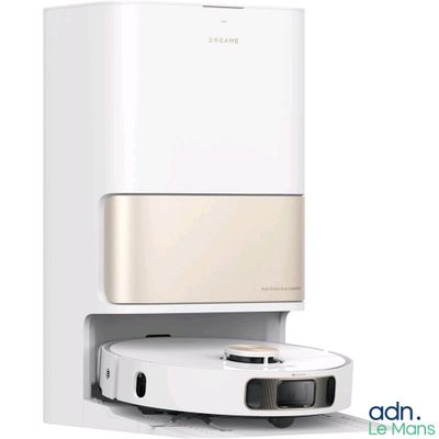 une image représentant un aspirateur blanc et doré