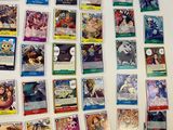 many cards on the wall of a room with a lot of them