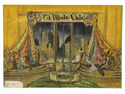 IRINA STENBERG (1905–1985) Décor de scène pour l’opérette ‘R…