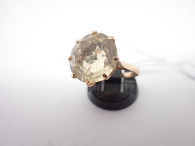 Bague en or et citrine, poids 5,1gr, TDD54 - Photo 1