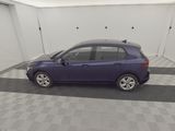 a picture of a purple car parked in a garage