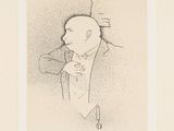 an image of a drawing of a man in a suit and tie