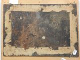 an old picture of a piece of paper with a picture on it