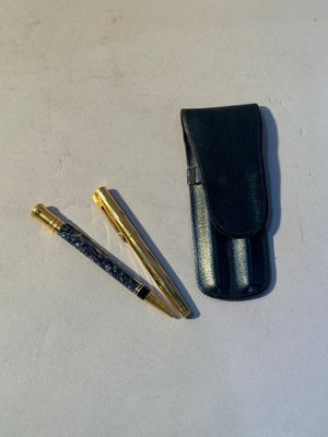 two pens and a case on the table