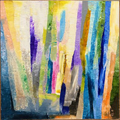 Roland NEBOT. Composition avec violet n°30, 2009.