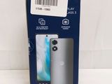 the box is open to show the front and back of the phone