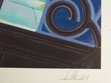 a picture of a picture of a window with a spiral design on it