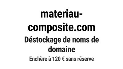 Nom de domaine materiau-composite.