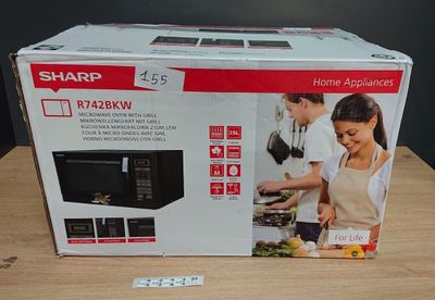Micro-ondes grill SHARP R-742BKW - Noir - 25L - 900 W - Gril…