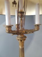Candélabre d'époque Restauration à fût cannelé et feuillagé … (photo 4)