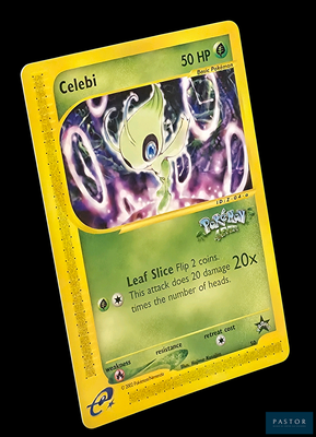 une image représentant une carte Pokémon aux couleurs verte et jaune