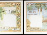 deux photos représentant deux billets sur lesquels figurent les portraits d'une femme et d'un homme