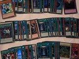 a lot of cards that are sitting on a table
