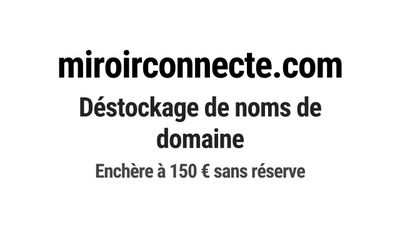 Nom de domaine miroirconnecte.com.