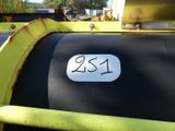a close up of the number on the back of a tractor