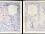 two different images of a bank note with a picture of a man and woman