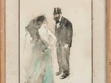an image of a painting of a man and woman in formal attire