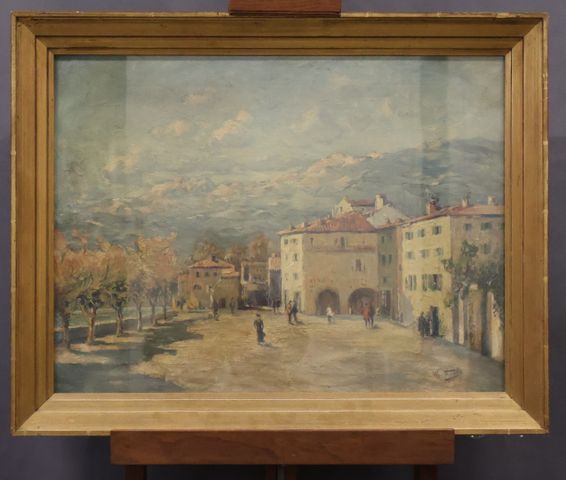 William Georges THORNLEY (1857-1935) « Vue de Breuil sur Roya ». ...