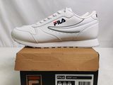 Baskets basses Fila Original en cuir, blanches avec logo rouge et bleu