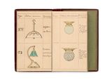 un livre ouvert sur lequel figurent des dessins représentant différents objets