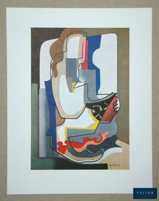 an image of a painting of a man sitting on a chair