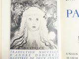 someone is holding a book with a drawing of a woman on it
