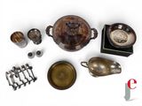 a lot of items that are sitting on a white surface