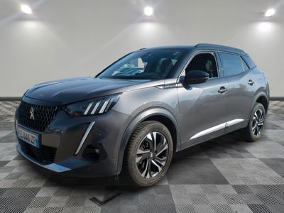 a grey 2020 peugeot suv parked on a checkered floor