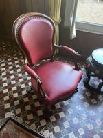 PARTIES DE SALON en bois naturel Louis Philippe comprenant u… (photo 3)