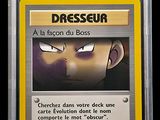 the card has a yellow border around the front of it