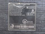 a close up of a label on the back of a car