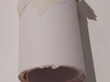 a roll of paper that has been torn off