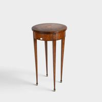Petite table guéridon en placage de bois de rose marqueté en… (photo 2)