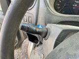 a close up of a steering wheel on a car