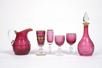 PARTIE DE SERVICE EN CRISTAL TAILLÉ - Photo 1