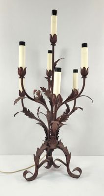 CANDELABRE en métal laqué, à 7 lumières. - Photo 1