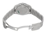 a close up of a watch on a white background with a white background