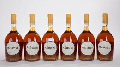 six bouteilles de vin sont alignées sur une surface blanche