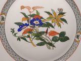 an image of a plate with flowers on it