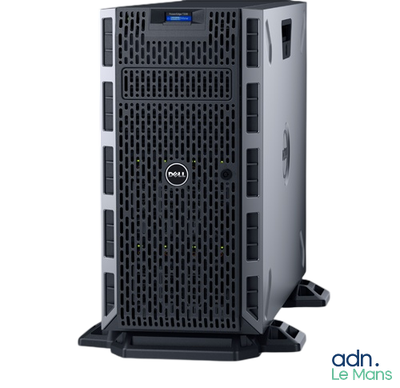 un serveur Dell portant le logo Dell sur le dessus