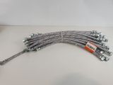 a close up of a bunch of hoses sitting on top of a table