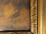 a picture of a painting on the wall of a room